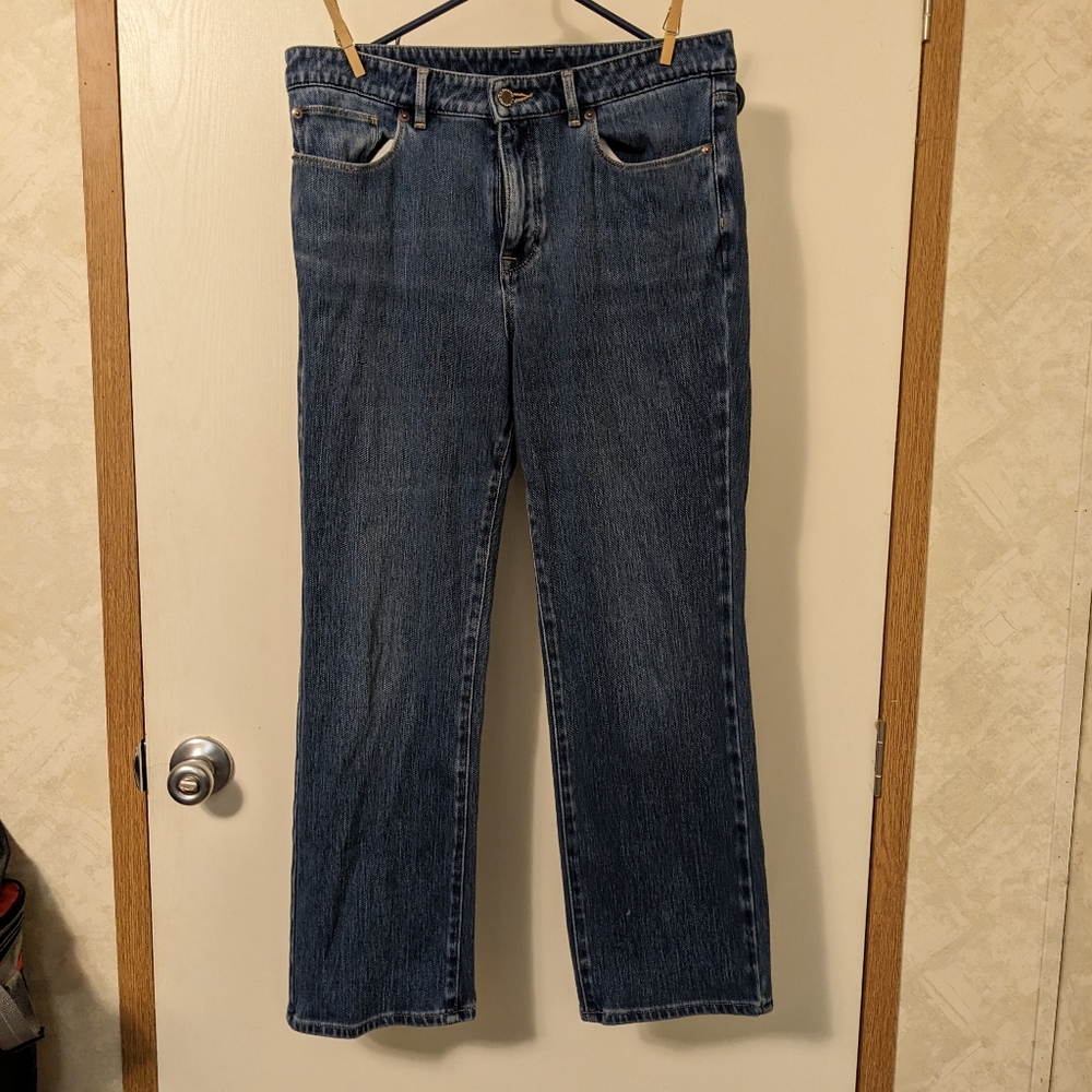 LL BEAN classic fit 12 petite jeans NWOT